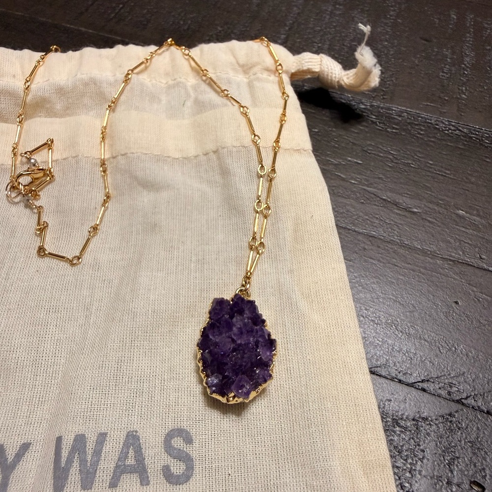 Johnny Was Freeform Druzy Necklace